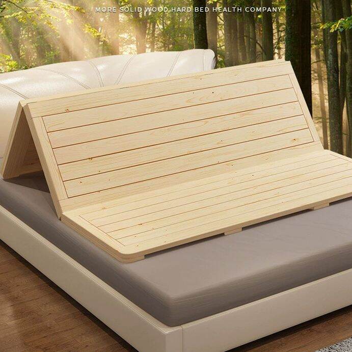 Ditto Solid wood folding bed board hard mattress plus hard padding