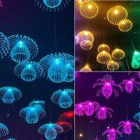 New LED Acrylic Jellyfish Lamp Internet Celebrity Colorful Color-Changing Shopping Mall Pedestrian Street Sake Bar Atmosphere Decorative Chandelier 【SEP】