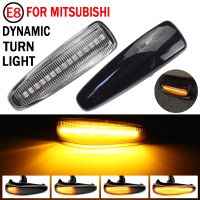 2 pieces Amber Dynamic LED Fender Side Marker Turn Signal Lights Yellow 8351A001 For Mistubish Lancer EVO X Smoke LED Light