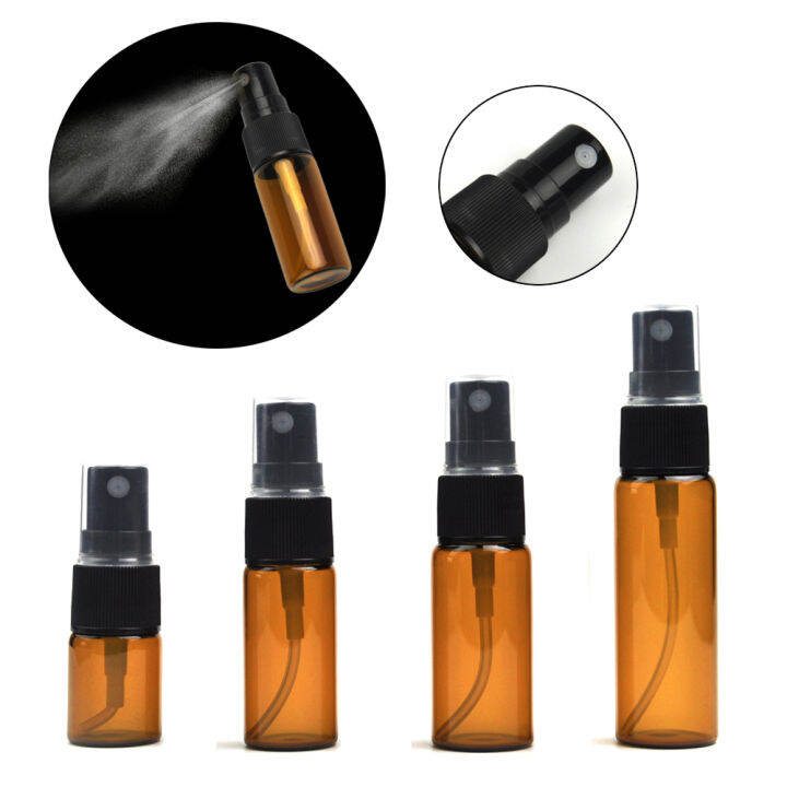 5-10-pack-amber-glass-spray-bottles-fine-mist-spray-bottles-with-pipette-funnel-labels-mini-travel-dispenser-bottles-for-essential-oils-cleaning-skin-care