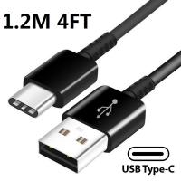 สายเคเบิล Usb-C ชนิด C ยาว1.2ม. 1.5ม. อเนกประสงค์ S23ที่ชาร์จ Note ข้อมูลเร็วชาร์จเร็ว10 Samsung สำหรับ S21 S20สาย S8 S10 S22