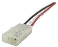 [ 3ชิ้น ] ปลั๊กดีซี ดำ-แดง ขั้วขาว 20AWG DCW-2P-001-2