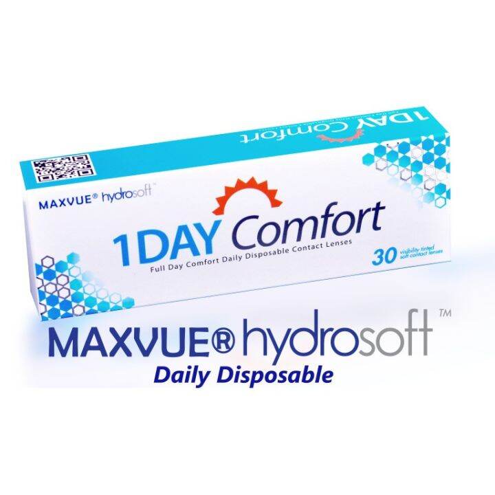 Maxvue Hydrosoft Daily Clear Contact Lens 30 Piece per box 15 pair | Lazada