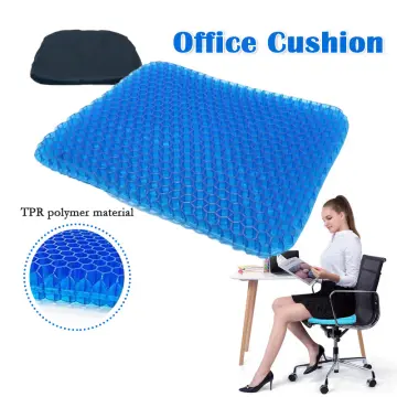 Gel Chair Seat Cushion for Office Chair - Orthopedic Polymer Gel Design -  Blue