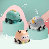 Cartoon Cute Animal Push and Go Car Toy With Lights And Music Kids Baby Toy Cars Vehicles Dumper Truck Kids Car Toy For Children