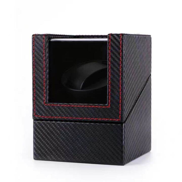 พร้อมส่ง-watch-winder-1-เรือน-กล่องนาฬิกา-กล่องหมุนนาฬิกาอัตโนมัติ-กล่องหมุนนาฬิกา-1-เรือน-watch-box-กล่องเก็บนาฬิกา