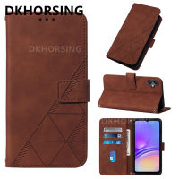 DKHORSING กระเป๋าเงินแบบกลับด้านได้เคส A05นิ่ม A05S Galaxy,ที่ยึดโทรศัพท์มือถือกันกระแทกแบบพกพา A05s ซัมซุง2023หนัง PU SAMSUNGA05ฝาหลังสุดหรูธุรกิจ