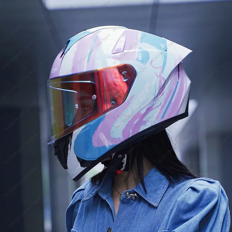 Anime Cos Street Touring Riding Bike Motorbike Motorcycle Helmet For Adults  Men Women Personality Racing Moto Motocross Helmets | Fruugo ES