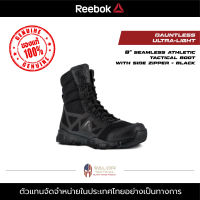 Reebok - DAUNTLESS ULTRA-LIGHT Side Zipper [ Black ] รองเท้าผู้ชาย มีซิปข้าง ทหาร ตำรวจ คอมแบท รองเท้าหนัง รองเท้าบูท