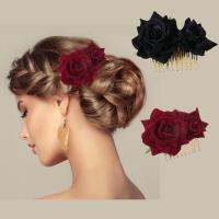 1PC simulated rose hairpin comb suitable for weddings  vacations  and parties