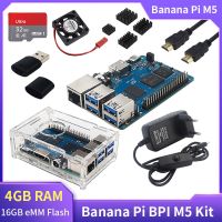 Banana Pi BPI M5 New Generation Single Board Computer Amlogic S905X3 Chip Design 4GB RAM 16GB eMMC with 4 USB 3.0 Ports Electrical Circuitry Parts