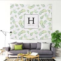 Tropical Plant Tapestry Wall Hanging Geometric Tapestry Home Decor Polyester Table Cover Pineapple Tapestry