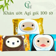 Khăn ướt Agi Hàn Quốc gói 100 tờ giao ngẫu nhiên