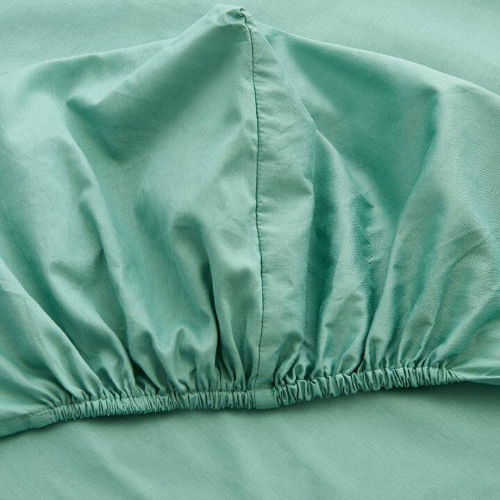 cotton-fitted-sheet-solid-color-bed-sheet-all-around-elastic-rubber-band-mattress-cover-queen-size-sheet-160x200