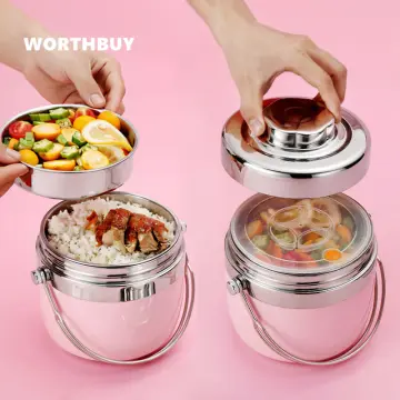 worthbuy portable cute japanese thermal lunch