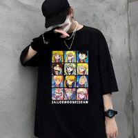 เสื้อยืดคุณภาพดี (S-5XL)    ขายtshirtNaruto  Dragon Ball     Spoof เสื้อยืดแขนสั้นชาย