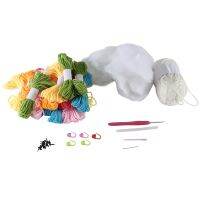 6 Colors Animals Whale Crochet Set Hook Accessories Acrylic Fiber for Adult Kids with Tutorials Enough Yarns
