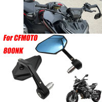 รถจักรยานยนต์กระจกสีฟ้าแก้วจับบาร์ End กระจกมองหลังด้านข้างสำหรับ CFMOTO 800NK 800nk 2023 78"