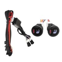 Car Seat Heater Switch with Wiring Harness Universal Car 3 Switch Cushion Button Without Heating Pad ABS 1 Pcs