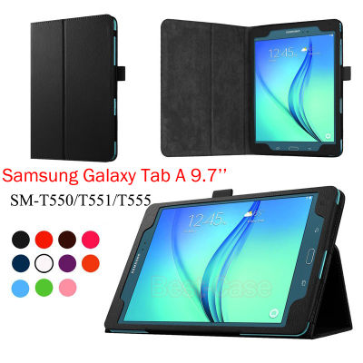 สำหรับ Samsung Galaxy Tab A 9.7 SM-T550/T551/T555ฝาครอบ Coque Funda แท็บเล็ตสมาร์ท PU หนังเชลล์กรณี Samsung Galaxy TabA 9.7 (T500/T551/T555)