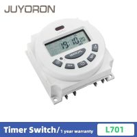 New type L701 AC 220V-250V 12V 110V 24V 16A Digital Timer controller 7 Days Weekly Programmable Timer Switch Minutes Counter Cables  Converters