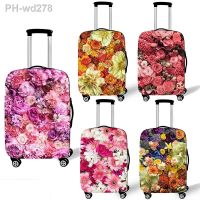 Pretty Flower Luggage Protective Covers for Travel Anit-dust Trolley Cases Cover Elastic Rose Suitcase Cover Travel Accessories