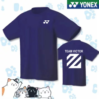 Yonex เสื้อแบดมินตันใหม่ล่าสุด2023เสื้อยืดแขนกางเกงแบดมินตันระบายอากาศได้ดี,เสื้อเทนนิสลายกีฬาปิงปองผู้ชายผู้หญิง