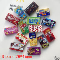 Wholesale! Kawaii Chocolate Candy Flat Back Resin Lovely DIY Cabochons Scrapbook Crafts Decoration Parts Dollhouse Accessories