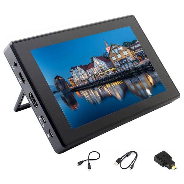 Waveshare 7Inch -Compatible LCD With Case For Raspberry Pi 4B/3B ...