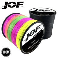 JOF 8เส้น300เมตรเอ็นตกปลา PE ถักทะเลน้ำเค็มตกปลา100% เหนียวแน่นทนทานมากเอ็นตกปลาพลังสูง