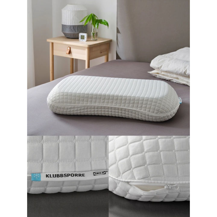 KLUBBSPORRE Ergonomic pillow, side/back sleeper, Queen - IKEA