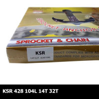 ชุด โซ่ สเตอร์ ตราสมอ รุ่น KSR 428 104L 14T 32T