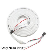 Addressable WS2812B pixel Neon strip light individually Full Color 5V LED band stripe neon light 2mlot +Power Supply Controller