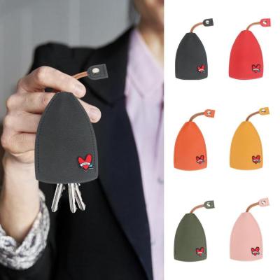PU Leather Car Key Case Durable Key Pouch Car Key Case Protective Cover Sleeve with Large Capacity Key Sleeve Gifts for Men Women Family Friends fun