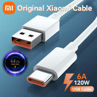 ♥จำกัด Gratis Ongkir♥6A Xiaomi ของแท้120W สายที่ชาร์จ USBC ค่าเทอร์โบ Usb ชนิด C สำหรับ Tipo Mi 13 12 11อัลตร้าไลท์ Redmi K50 Pro Note10