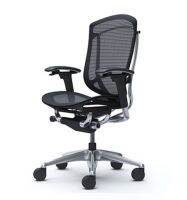 OKAMURA เก้าอี้รุ่น CONTESSA II, POLISH FRAME, BLACK BODY, MESH BACK &amp; SEAT, COLOR : BLACK เก้าอี้ทำงาน เก้าอี้สำนักงาน Ergonomic Chair