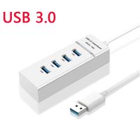 【Quality】 【On Sale】 【NEW】 ตัวแยกอะแดปเตอร์แล็ปท็อป USB 3.0สำหรับ PC Speed Multi HUB 4พอร์ตเดสก์ท็อป USB 4