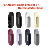 Applicable Clip Buckle For Xiaomi Mi Band 3 4 Shockproof Cover Metal Clips Anti-Lost Protector Replacement Buckles Case Smartwatches