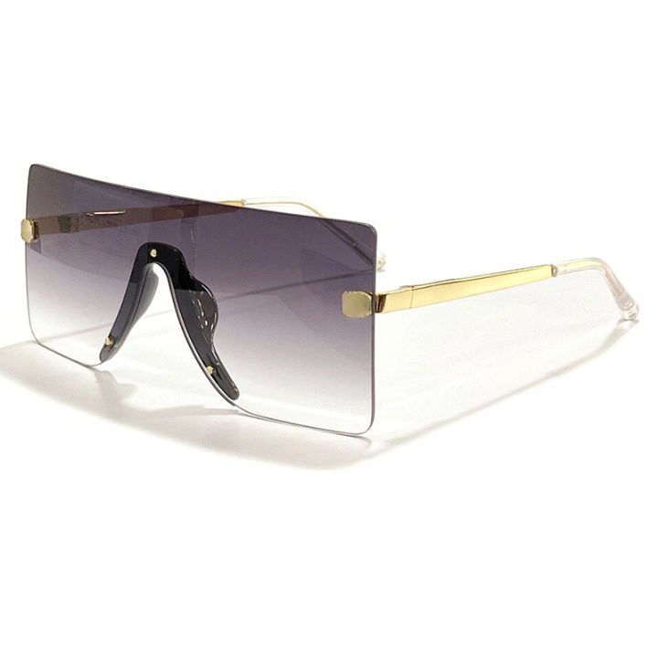 แฟชั่นแบรนด์หรูที่ไม่มีขอบผู้หญิงแว่นกันแดดหญิงวินเทจออกแบบอาทิตย์แว่นตาแว่นตาเฉดสี-uv400แว่นตาขายส่ง