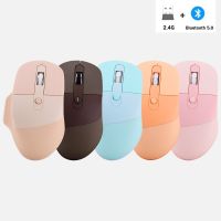 Mofii เมาส์สำหรับแล็ปท็อปไร้สาย2.4G Mouse Komputer ที่เหมาะกับสรีระศาสตร์3แบบปรับระดับได้6ปุ่มเมาส์บลูทูธเมาส์ไร้สาย