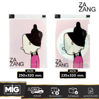 ZAZANG แฟ้มพลาสติกแบบสอด ขนาด A4 แฟ้มเอกสาร