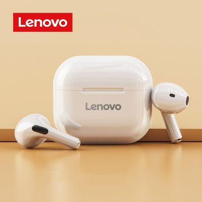 （Orange home earphone cover）   Lenovo LP40หูฟังไร้สายหูฟังบลูทูธ Fone TWS หูฟัง HIFI ชุดหูฟังสเตอริโอเครื่องช่วยฟังพร้อมไมโครโฟนสำหรับโทรศัพท์กีฬา