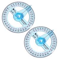 ●✲ 2 Pcs Multifunctional Drawing Ruler Large Compass Circle Protractor Circle Stencil Tape Measuring Draft Rulers Protractor