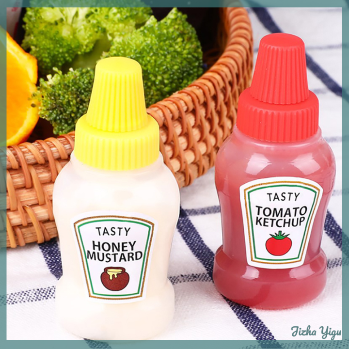 Jizha Mini Tomato Gravy Boat Salad Dressing Oil Spray Bottle Ketchup