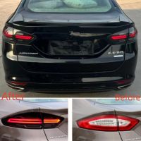 ∋ Car Taillights For Ford Fusion/Mondeo 2013-2016 Tail lights Led Rear Lamp Car Accessories Auto Assembly Same As Porsche Cayenne