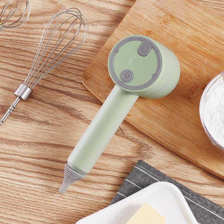 Mini Cordless Wireless Electric Egg Beater HandHeld USB Rechargeable Food  Blender Milk Frother 3 Speed Food Cake Mixer Machine