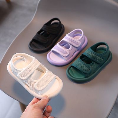 Candy Color Childrens Sandals Summer Baby Toddler Canvas Sandals Non-slip Boy Girl Sport Kids Sandals Beach Shoe 1-12 Yrs G03274