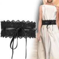 MATTEO เข็มขัด ผ้าลูกไม้ เข็มขัดผู้หญิง แฟชั่น สายคาดเอว Woman Fashion Casual Elastic Lace Belt Waistband 2518 2519 2520 2632