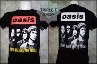 เสื้อยืดคอกลม สกรีนลาย OASIS