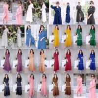 ME4667 Maxi Dress แม็กซี่เดรสเชิ้ตแขนยาว สีพื้น งานเชิ้ตแต่งคอปกกระดุมช่วงหน้ายาวข้างเอวเย็บติดสายผูกเอว งานสวยเป๊ะ ผ้าโฟร์เวย์ทิ้งตัวพลิ้วสวยสุดๆ ถูกออกแบบให้เรียบแต่หรูหรา ไม่มีคำว่าผิดหวังแน่นอนคะ